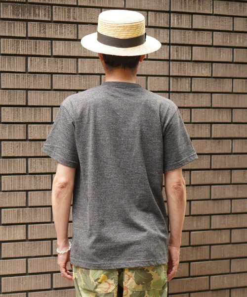 BROOKLYN OVERALL(ブルックリンオーバーオール)の「BOAプリントTシャツ(Tシャツ/カットソー・メンズ・オートミール/チャコールグレー・MEDIUM/LARGE/SMALL)」の7枚目の写真