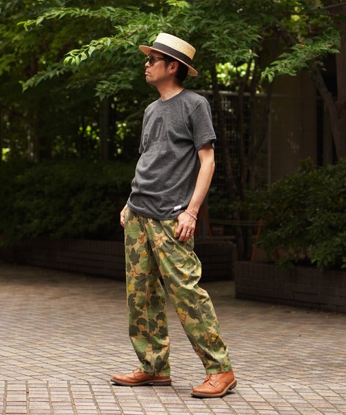 BROOKLYN OVERALL(ブルックリンオーバーオール)の「BOAプリントTシャツ(Tシャツ/カットソー・メンズ・オートミール/チャコールグレー・MEDIUM/LARGE/SMALL)」の9枚目の写真