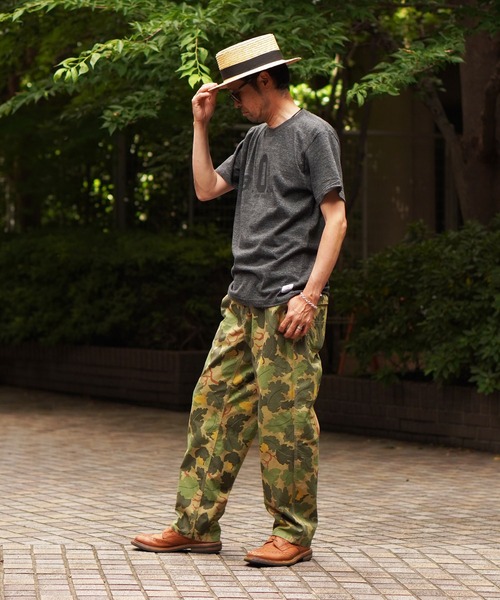 BROOKLYN OVERALL(ブルックリンオーバーオール)の「BOAプリントTシャツ(Tシャツ/カットソー・メンズ・オートミール/チャコールグレー・MEDIUM/LARGE/SMALL)」の10枚目の写真