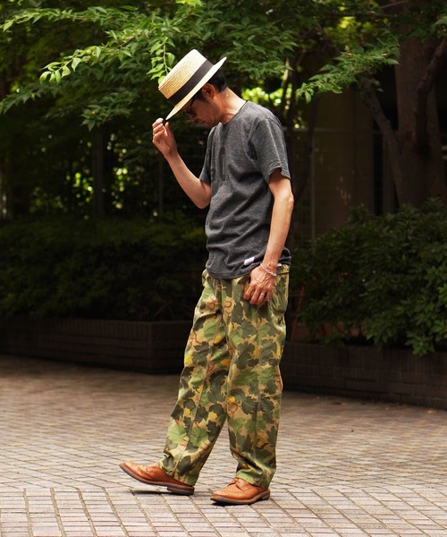 BROOKLYN OVERALL(ブルックリンオーバーオール)の「BOAプリントTシャツ(Tシャツ/カットソー・メンズ・オートミール/チャコールグレー・MEDIUM/LARGE/SMALL)」の11枚目の写真