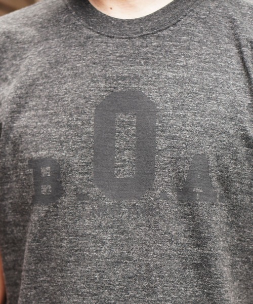 BROOKLYN OVERALL(ブルックリンオーバーオール)の「BOAプリントTシャツ(Tシャツ/カットソー・メンズ・オートミール/チャコールグレー・MEDIUM/LARGE/SMALL)」の15枚目の写真
