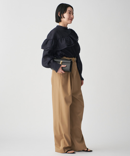 olive VERMEIL par iena シアーシルクブラウス　フリル VERMEIL par iena（ヴェルメイユパーイエナ）の「シアーシルク