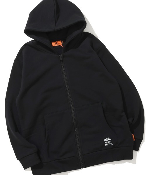 KRIFF MAYER Kid's Collection(クリフメイヤーキッズコレクション)の「【裏毛】ロゴ刺繍パーカー(パーカー・キッズ・ブルー/ブラック/グレー/レンガ・150/140/130/120/170/160)」の2枚目の写真