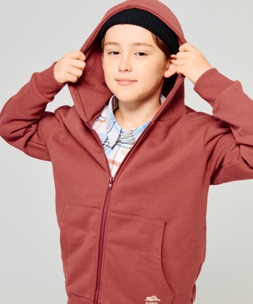 KRIFF MAYER Kid's Collection(クリフメイヤーキッズコレクション)の「【裏毛】ロゴ刺繍パーカー(パーカー・キッズ・ブルー/ブラック/グレー/レンガ・150/140/130/120/170/160)」の10枚目の写真