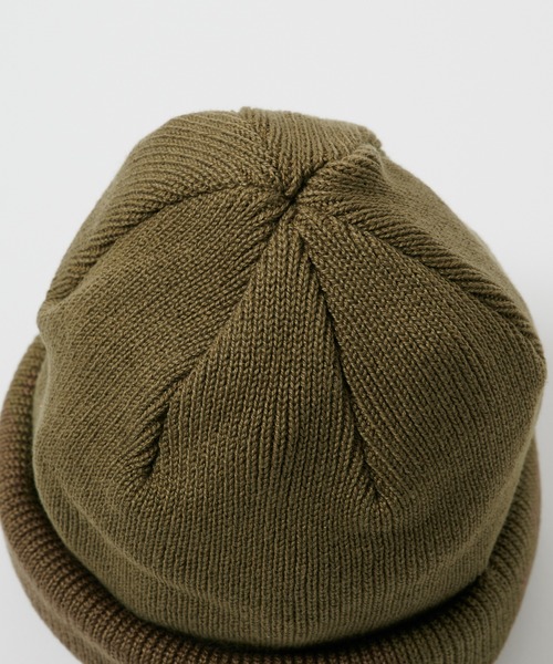 STUDIOUS（ステュディオス）の「Roll Knit Cap（ニットキャップ/ビーニー・メンズ・ダークグリーン/オレンジ/ブラック/グレー・FREE）」の21枚目の写真
