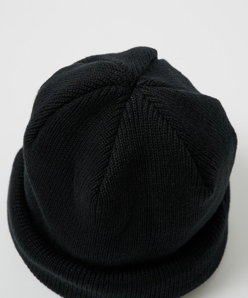 STUDIOUS（ステュディオス）の「Roll Knit Cap（ニットキャップ/ビーニー・メンズ・ダークグリーン/オレンジ/ブラック/グレー・FREE）」の8枚目の写真
