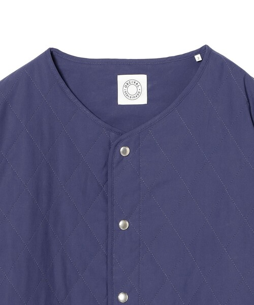 Ray BEAMS(レイビームス)の「ORCIVAL / インサレーション キルティング ブルゾン(ブルゾン・レディース・ネイビー/オフホワイト・2/1)」の18枚目の写真