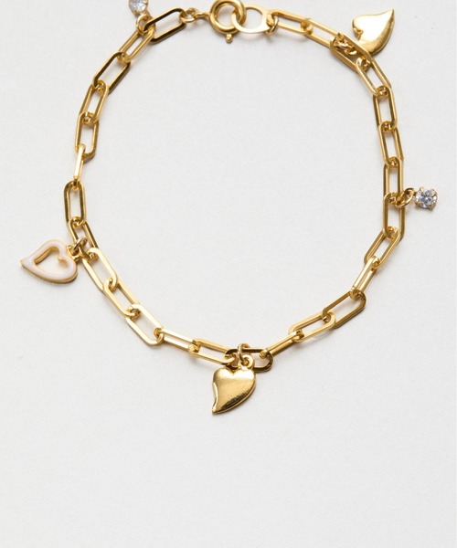LAPUIS(ラピュイ)の「LAPUIS(ラピュイ) Amuse Heart bracelet A(ブレスレット・レディース・ホワイト/ブラック・FREE)」の8枚目の写真