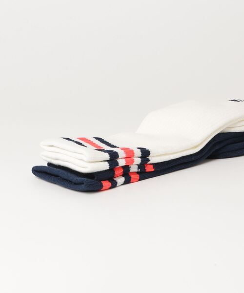 adidas(アディダス)の「スリーストライプス ニーソックス 2足組 / アディダスオリジナルス adidas Originals(ソックス/靴下・メンズ・ホワイト/ホワイト×ブラック・MEDIUM/SMALL/LARGE)」の6枚目の写真