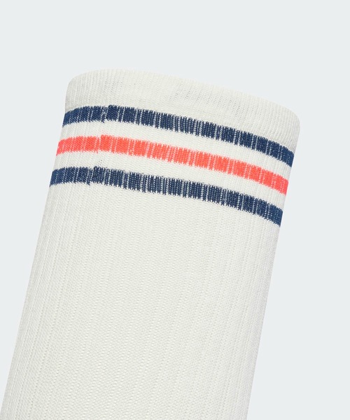 adidas(アディダス)の「スリーストライプス ニーソックス 2足組 / アディダスオリジナルス adidas Originals(ソックス/靴下・メンズ・ホワイト/ホワイト×ブラック・MEDIUM/SMALL/LARGE)」の4枚目の写真