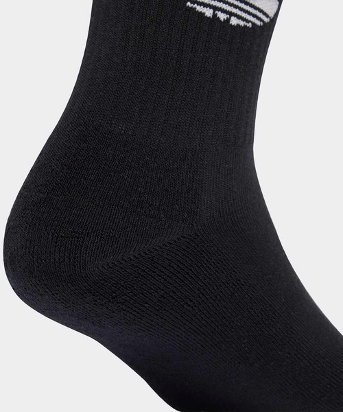 adidas(アディダス)の「スリーストライプス ニーソックス 2足組 / アディダスオリジナルス adidas Originals(ソックス/靴下・メンズ・ホワイト/ホワイト×ブラック・MEDIUM/SMALL/LARGE)」の8枚目の写真