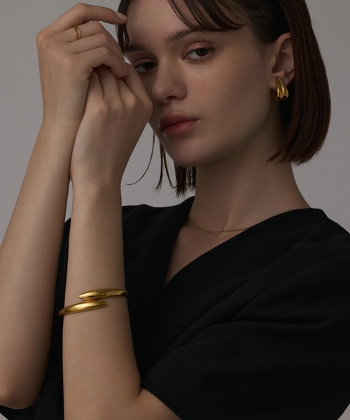 CENE（セネ）の「【CENE】セネ/フレックスバングル（ブレスレット・レディース・シルバー/ゴールド・FREE）」の4枚目の写真