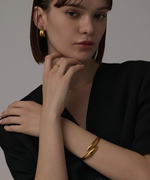 CENE（セネ）の「【CENE】セネ/フレックスバングル（ブレスレット・レディース・シルバー/ゴールド・FREE）」の6枚目の写真