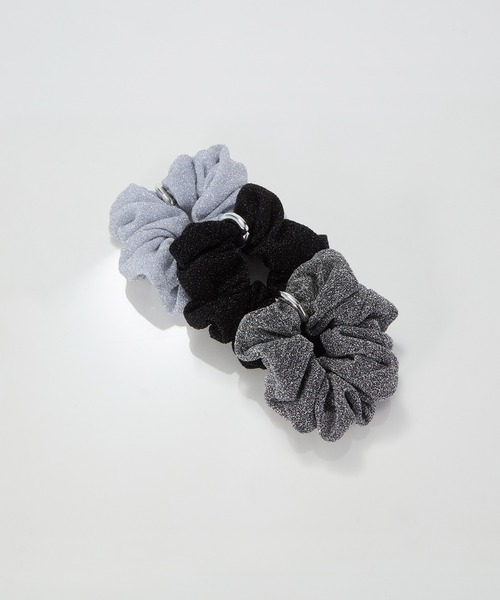 Phoebe（フィービィー）の「メタルグリッターシュシュ（シュシュ・レディース・ライトグレー/グレー/ブラック・FREE）」の15枚目の写真