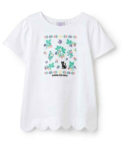 アナスイミニ 160【極美品】スカラ刺繍Tシャツ＆キュロット セール】【人気商品再入荷】【直営店で取り扱い無し】刺しゅう 裾
