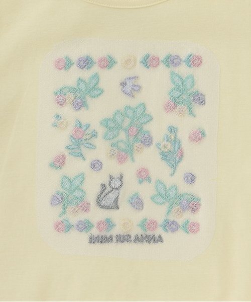 ANNA SUI mini（アナスイ・ミニ）の「【人気商品再入荷】【直営店で取り扱い無し】刺しゅう 裾スカラ半袖Tシャツ（Tシャツ/カットソー・キッズ・ホワイト/レモンイエロー・100cm/120cm/140cm/110cm/130cm）」の6枚目の写真