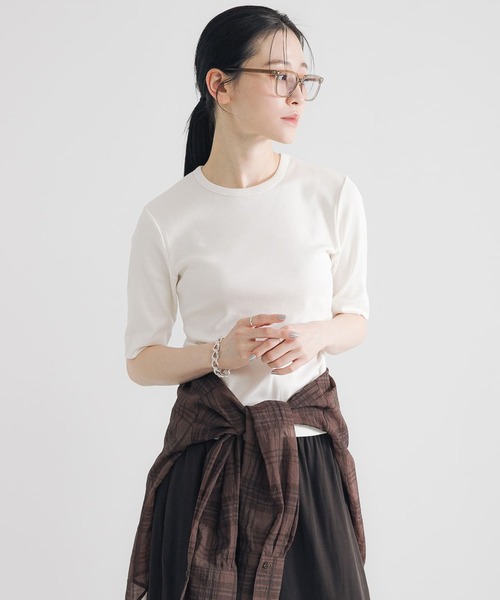 【アーバンリサーチ】汗ジミ防止ハーフスリーブカットソー 汗ジミ防止ハーフスリーブカットソー（Tシャツ/カットソー