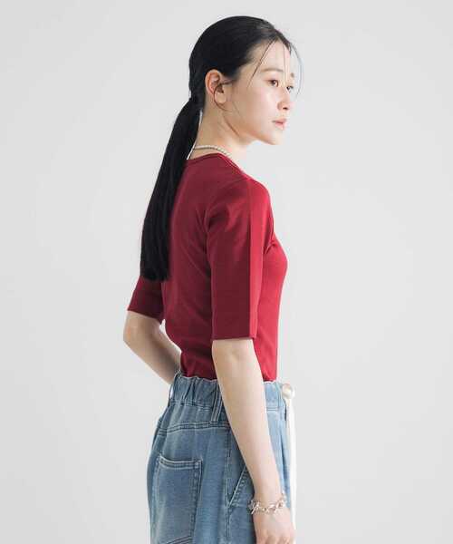 【アーバンリサーチ】汗ジミ防止ハーフスリーブカットソー 汗ジミ防止ハーフスリーブカットソー（Tシャツ/カットソー