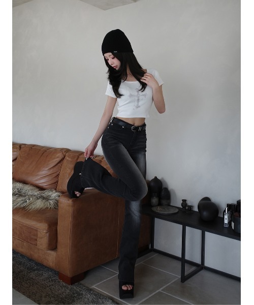 ダーリッチ ブラストフレアデニムパンツ 【新品未使用タグ付き】 XS ブラストフレアデニムパンツ（デニムパンツ）｜Darich