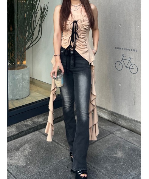 Darich♡新品ブラストフレアデニムパンツ【XS】 ブラストフレアデニムパンツ（デニムパンツ）｜Darich