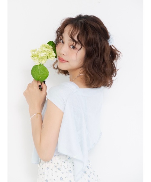 JUMELLE（ジュメロ）の「シアーカラーカーデイガン（カーディガン/ボレロ・レディース・ホワイト/ピンク/ブルー・FREE）」の9枚目の写真