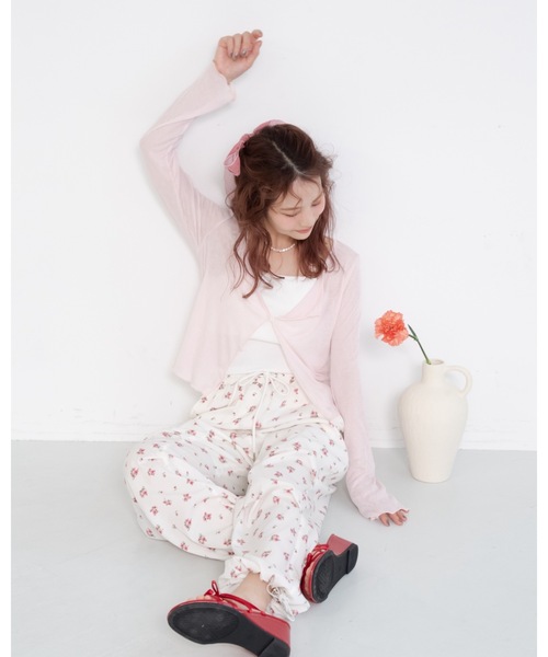 JUMELLE（ジュメロ）の「シアーカラーカーデイガン（カーディガン/ボレロ・レディース・ホワイト/ピンク/ブルー・FREE）」の21枚目の写真