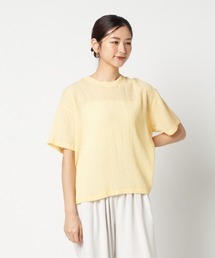 SHEERSUCKER TEE BLOUSE