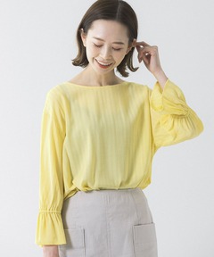 【未使用】PUBLICTOKYOパブリックトウキョウ　ショートヘムメッシュニット ショートヘムメッシュニット/ウォッシャブル（ニット/セーター