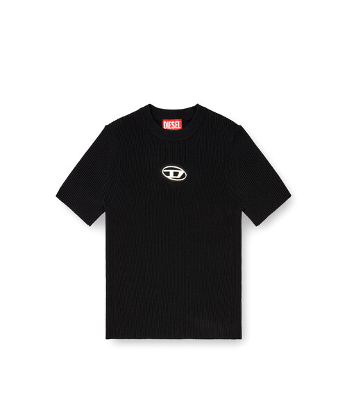 DIESEL(ディーゼル)の「ウィメンズ 半袖ニット M-VALARI-SS(ニット/セーター・レディース・ブラック・SMALL/MEDIUM/LARGE/X-SMALL/X-LARGE)」の6枚目の写真
