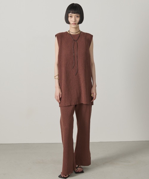 AIC.(エーアイシー)の「ミニループバックオープンニットトップス/セットアップ可能(その他トップス・レディース・ブラウン/アイボリー/ブラック・FREE)」の17枚目の写真