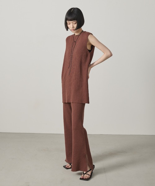 AIC.(エーアイシー)の「ミニループバックオープンニットトップス/セットアップ可能(その他トップス・レディース・ブラウン/アイボリー/ブラック・FREE)」の19枚目の写真