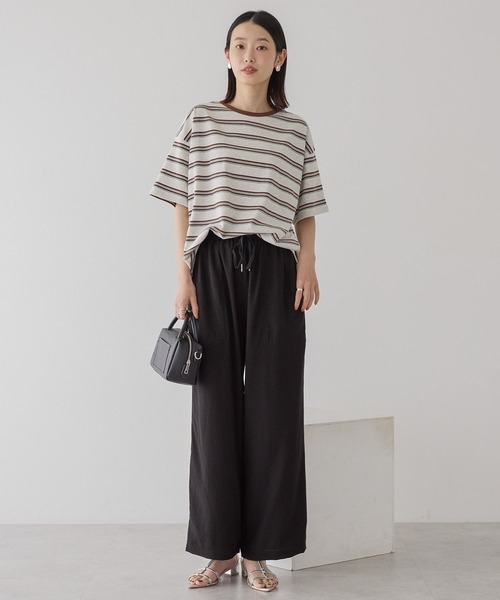 AMERICAN HOLIC（アメリカンホリック）の「レトロボーダープルオーバー（Tシャツ/カットソー・レディース・ブラック/アイボリー/グレー/ピンク/パープル・M/L）」の15枚目の写真