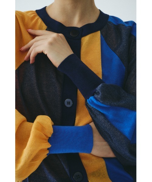 HeRIN.CYE(ヘリンドットサイ)の「Sukashi round cardigan スカシラウンドカーディガン(カーディガン/ボレロ・レディース・ブルー系その他3/グレー系その他・FREE)」の3枚目の写真