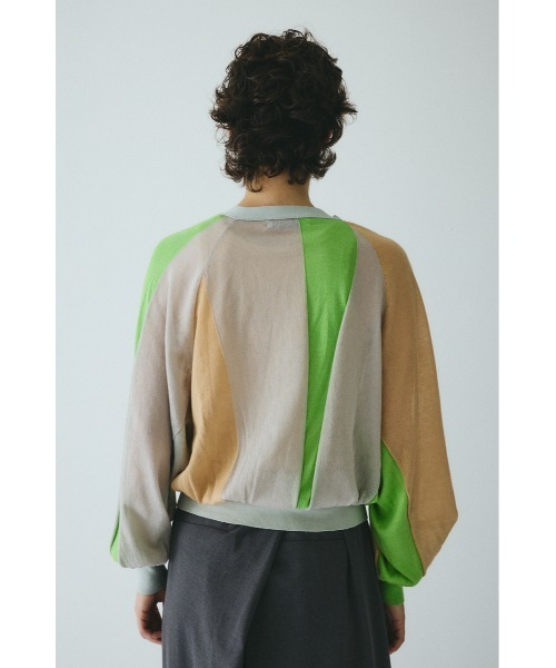 HeRIN.CYE(ヘリンドットサイ)の「Sukashi round cardigan スカシラウンドカーディガン(カーディガン/ボレロ・レディース・ブルー系その他3/グレー系その他・FREE)」の6枚目の写真