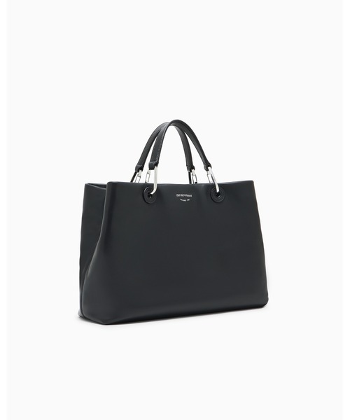 EMPORIO ARMANI(エンポリオアルマーニ)の「【エンポリオ アルマーニ】MyEA ショッパー ナッパレザー ミディアム(トートバッグ・レディース・ネイビー/ブラック/オフホワイト・FREE)」の10枚目の写真