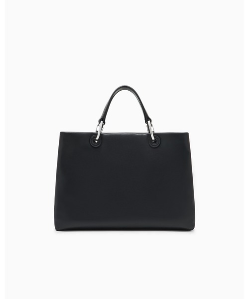 EMPORIO ARMANI(エンポリオアルマーニ)の「【エンポリオ アルマーニ】MyEA ショッパー ナッパレザー ミディアム(トートバッグ・レディース・ネイビー/ブラック/オフホワイト・FREE)」の9枚目の写真