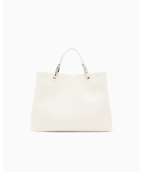 EMPORIO ARMANI(エンポリオアルマーニ)の「【エンポリオ アルマーニ】MyEA ショッパー ナッパレザー ミディアム(トートバッグ・レディース・ネイビー/ブラック/オフホワイト・FREE)」の14枚目の写真