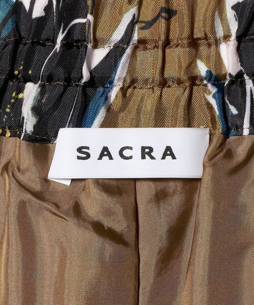 SACRA（サクラ）の「＜SACRA＞FLORA プリント イージーパンツ（その他パンツ・レディース・オリーブ/ベージュ・36/38）」の14枚目の写真