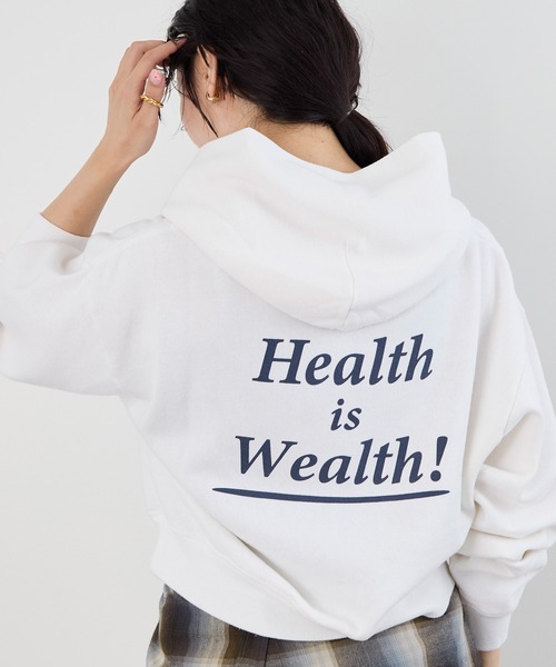 【h】SPORTY & RICH フーディー セール】【SPORTY & RICH】クロップドフーディ-Soft Cropped Hoodie