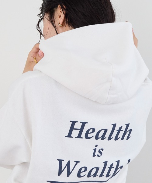 【h】SPORTY & RICH フーディー セール】【SPORTY & RICH】クロップドフーディ-Soft Cropped Hoodie
