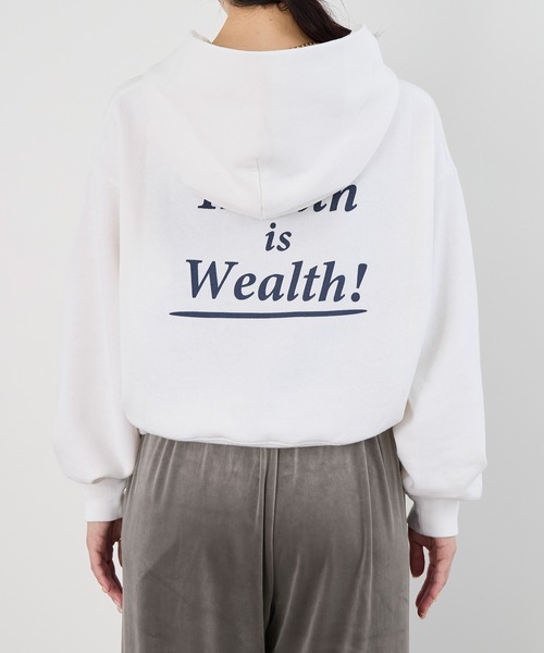 【h】SPORTY & RICH フーディー セール】【SPORTY & RICH】クロップドフーディ-Soft Cropped Hoodie