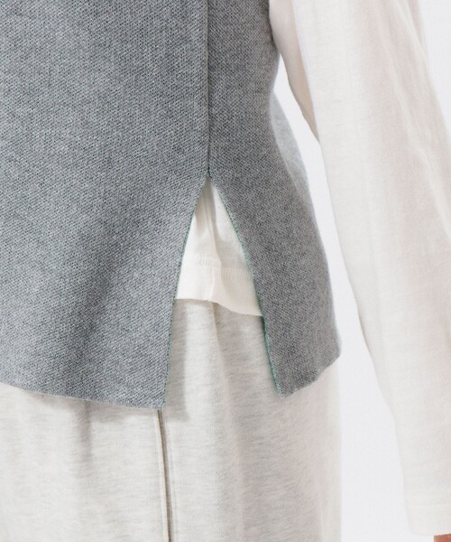BEAMS BOY（ビームスボーイ）の「【1/15再値下げ】12ゲージ ジャカード ライン タンク（ニット/セーター・レディース・グレー/ブラウン・ONE SIZE）」の15枚目の写真