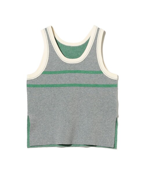 BEAMS BOY（ビームスボーイ）の「【1/15再値下げ】12ゲージ ジャカード ライン タンク（ニット/セーター・レディース・グレー/ブラウン・ONE SIZE）」の16枚目の写真