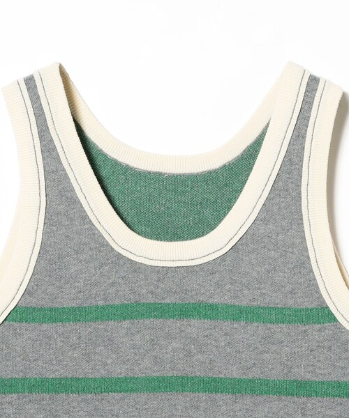 BEAMS BOY（ビームスボーイ）の「【1/15再値下げ】12ゲージ ジャカード ライン タンク（ニット/セーター・レディース・グレー/ブラウン・ONE SIZE）」の17枚目の写真