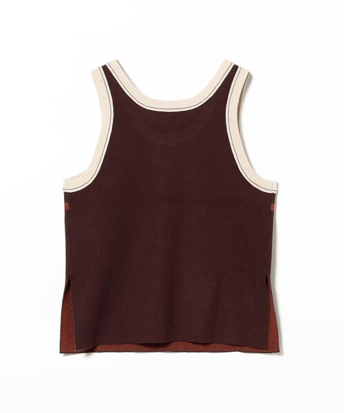 BEAMS BOY（ビームスボーイ）の「【1/15再値下げ】12ゲージ ジャカード ライン タンク（ニット/セーター・レディース・グレー/ブラウン・ONE SIZE）」の22枚目の写真