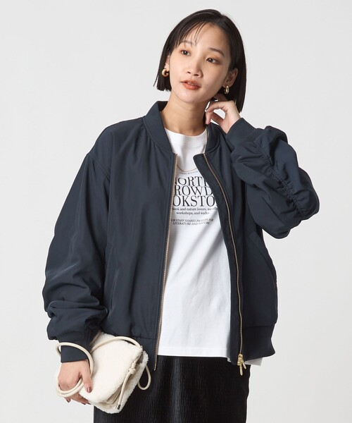 Essentials] Outer 13箇所の収納ポケット付き MA-1 ブルゾン