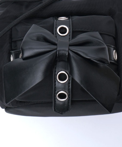 axes femme POETIQUE（アクシーズファムポエティック）の「キンチャクショルダーバッグ（ショルダーバッグ・レディース・ブラック/グレー・FREE）」の9枚目の写真