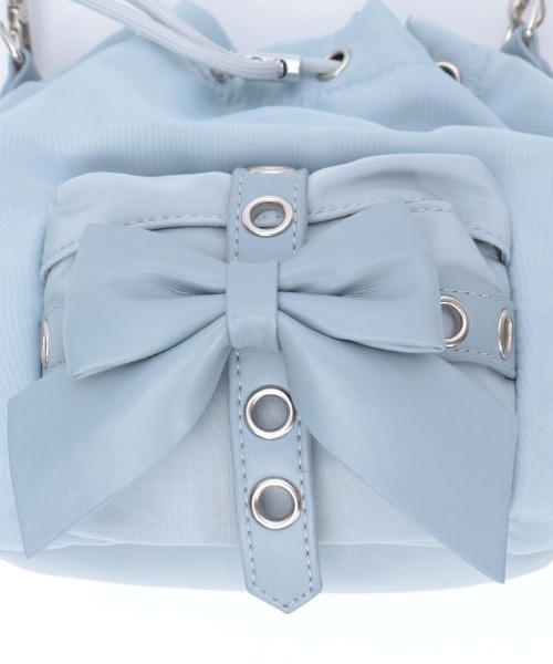 axes femme POETIQUE（アクシーズファムポエティック）の「キンチャクショルダーバッグ（ショルダーバッグ・レディース・ブラック/グレー・FREE）」の16枚目の写真