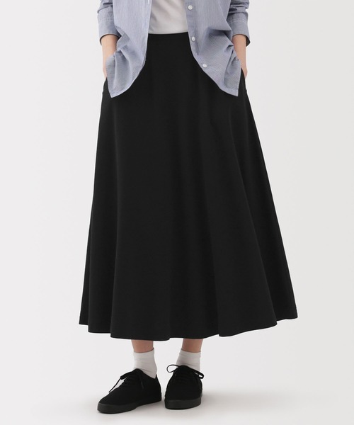 無印良品(ムジルシリョウヒン)の「婦人 ライトスウェットスカート(スカート・レディース・ブラック/ブルー系・M/S/L)」の1枚目の写真