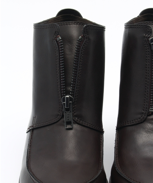 mystic（ミスティック）の「【mystic】ZIPブーティー（ブーティ・レディース・ダークブラウン/ブラック・37/38/36）」の4枚目の写真